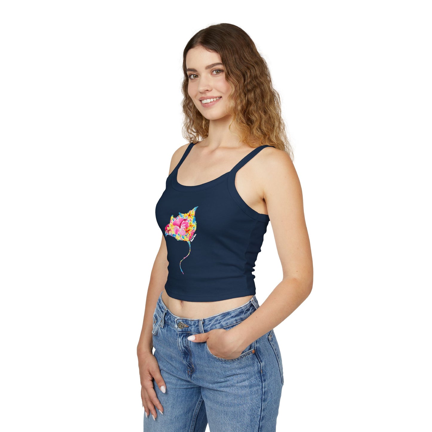 Tropical Hibiscus Tank Top for Beach Lovers