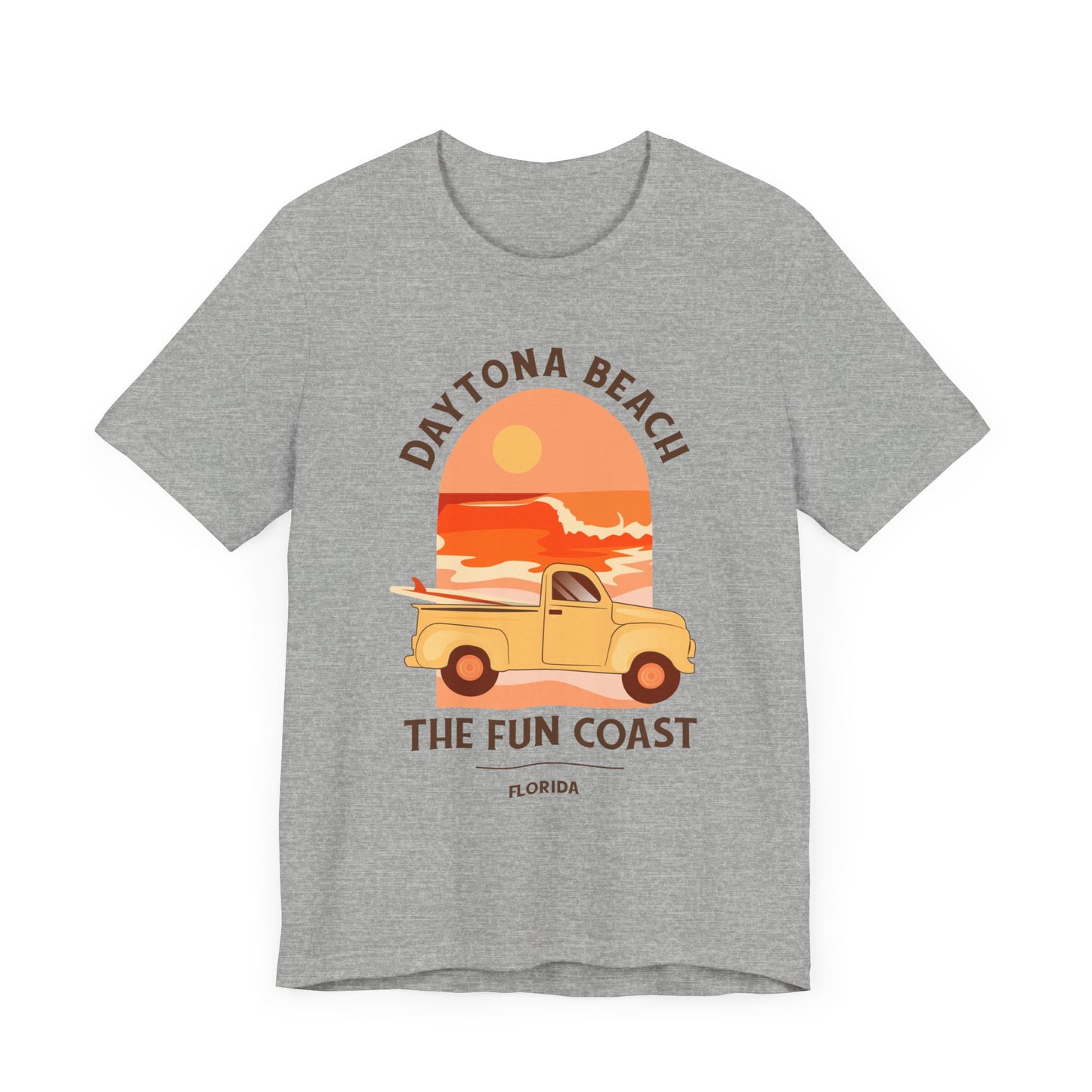 Daytona Beach Shirt with surf board and waves