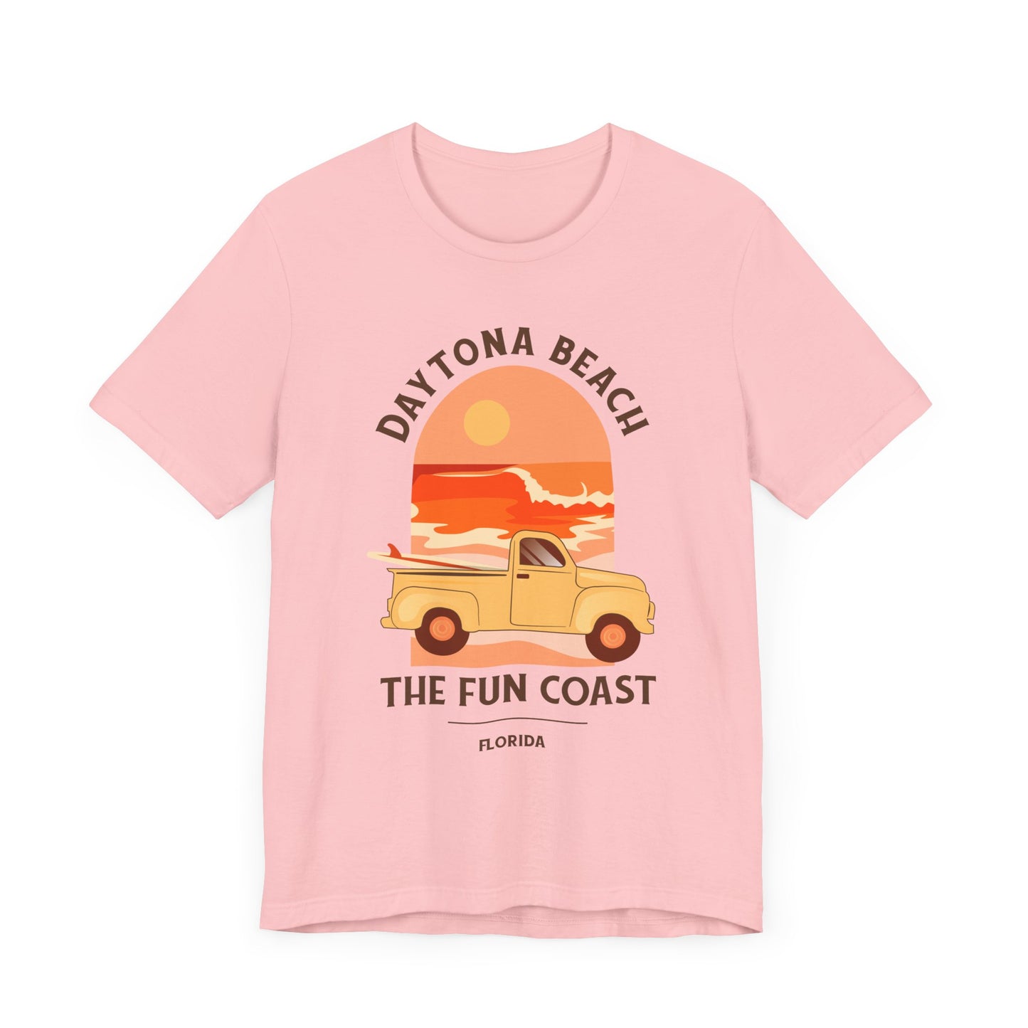 Daytona Beach Shirt with surf board and waves