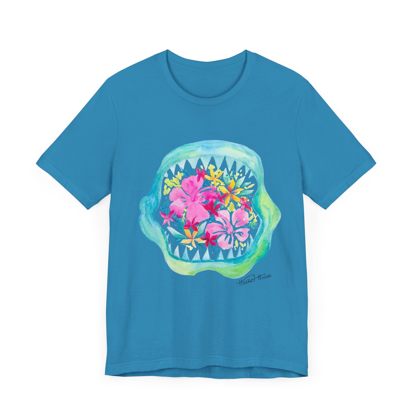 Shark Bite Bouquet Unisex Jersey Short Sleeve Tee