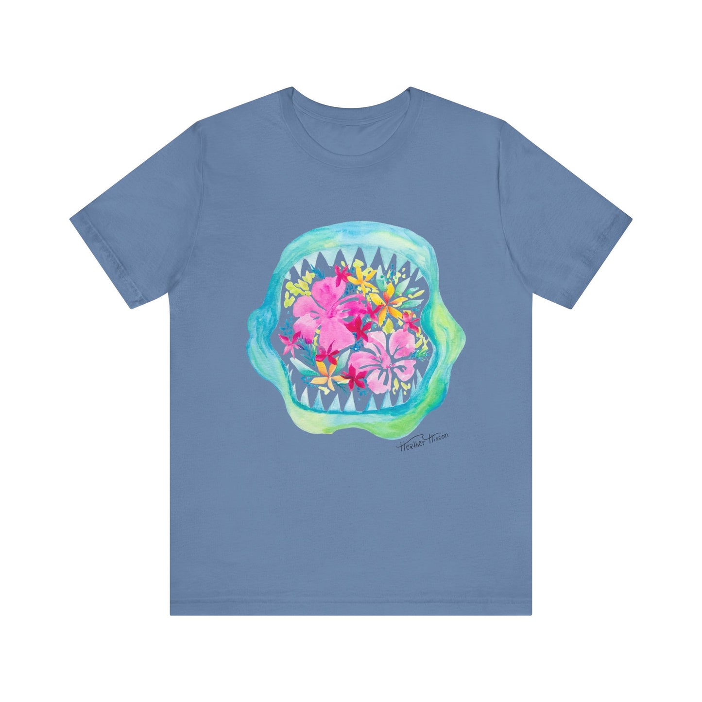 Shark Bite Bouquet Unisex Jersey Short Sleeve Tee