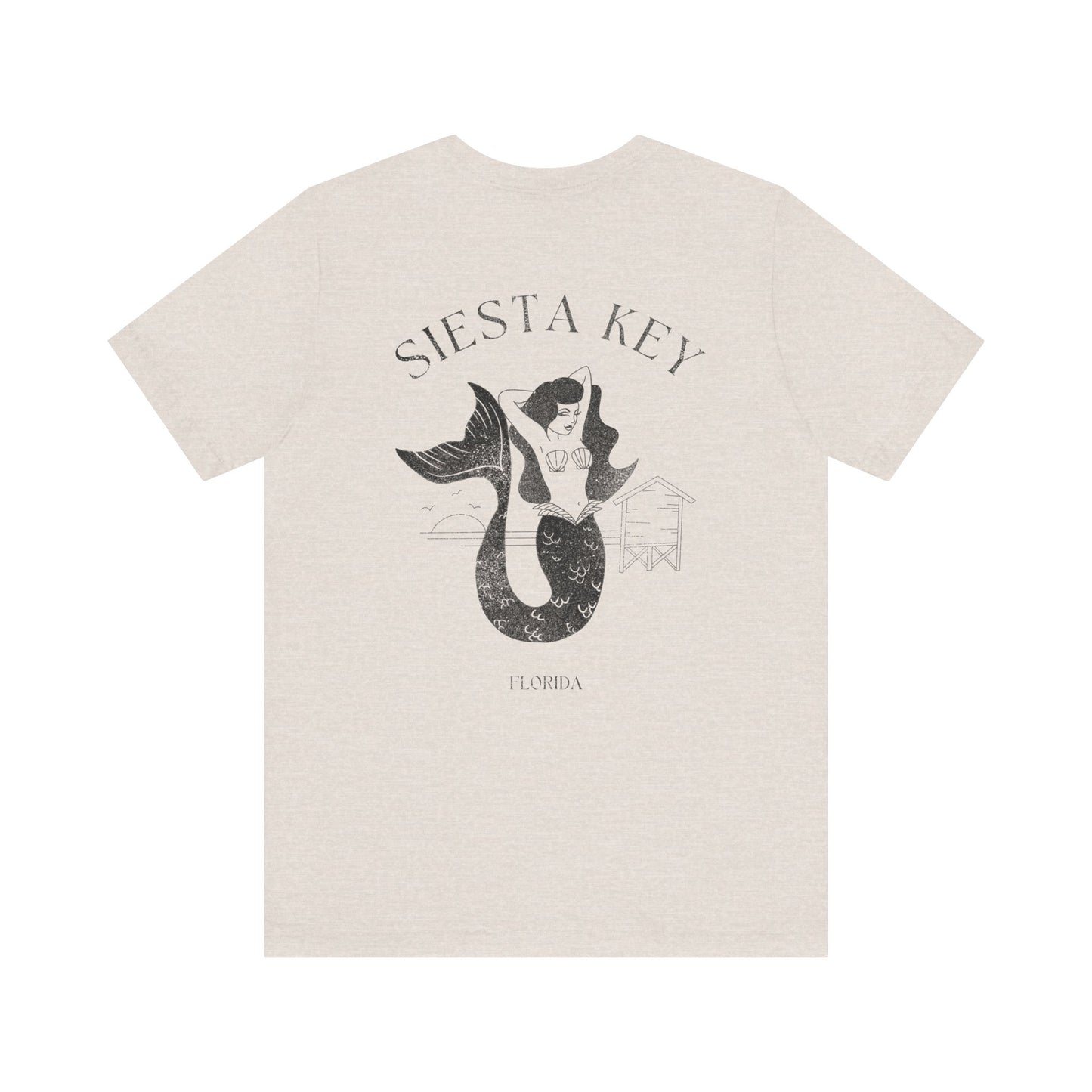 Siesta Key Mermaid Tee - Beach Vibes T-Shirt for Ocean Lovers, Unisex Casual Wear, Summer Fashion, Vacation Outfit, Gift Idea