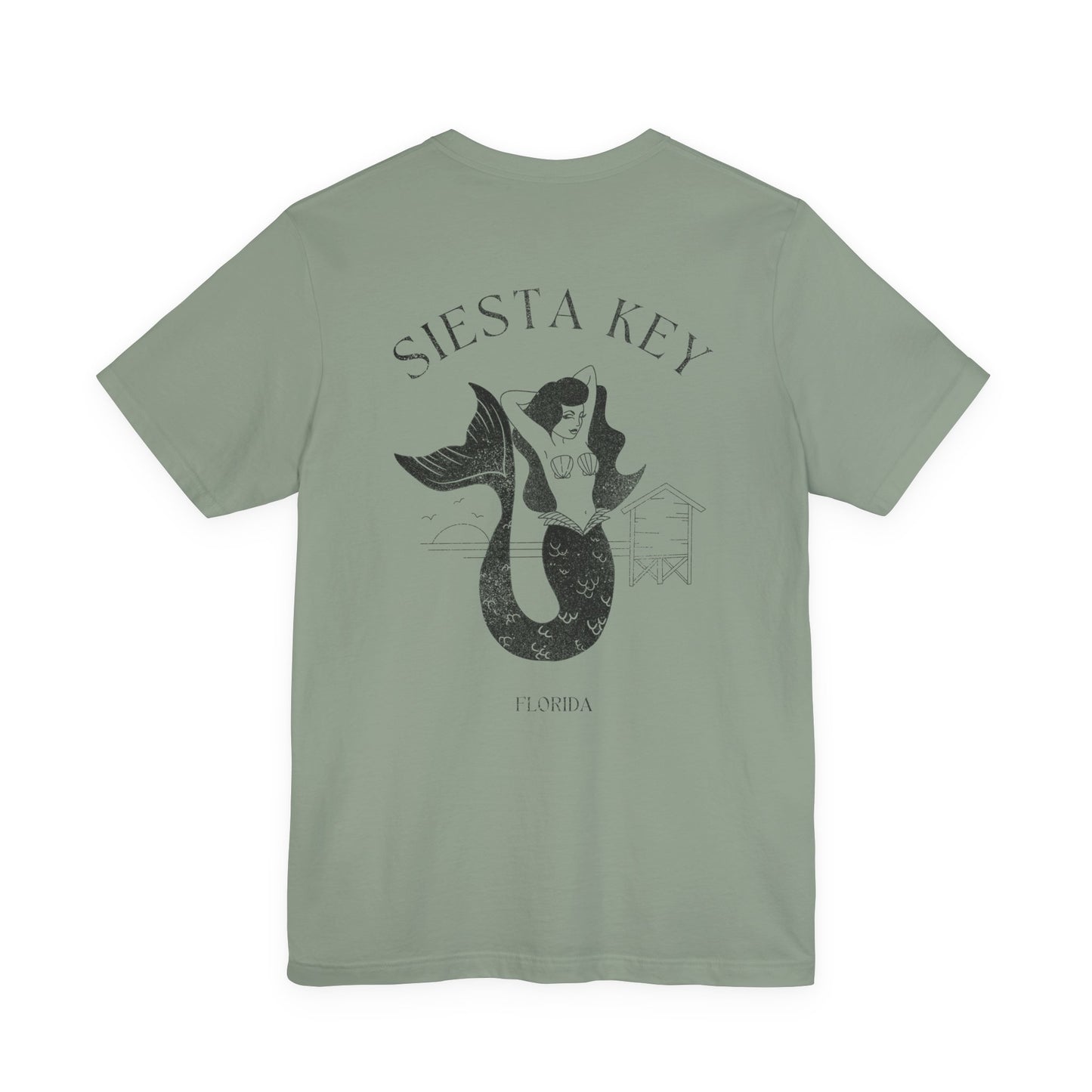 Siesta Key Mermaid Tee - Beach Vibes T-Shirt for Ocean Lovers, Unisex Casual Wear, Summer Fashion, Vacation Outfit, Gift Idea