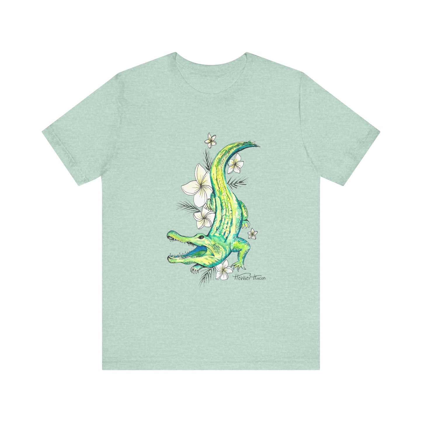 T-Shirt Florida Gator Watercolor Nature Wildlife Tee