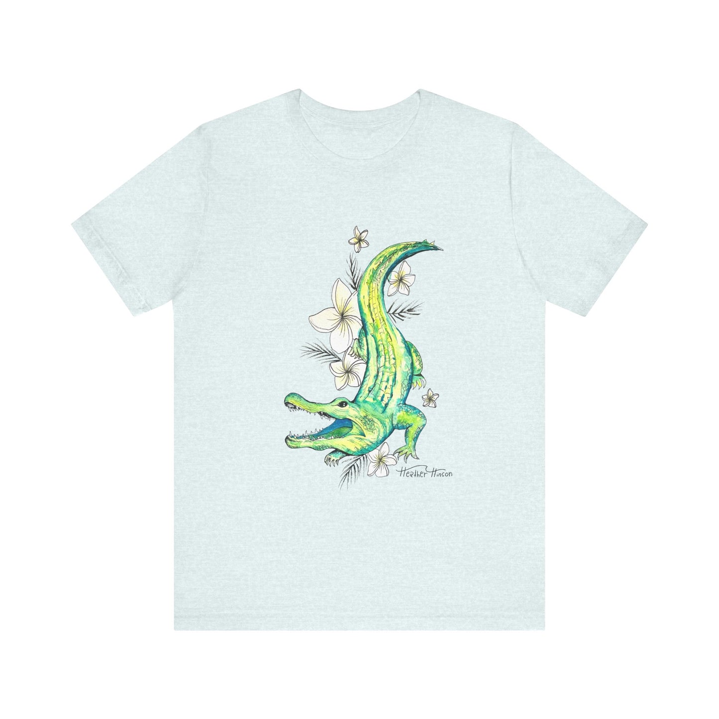 T-Shirt Florida Gator Watercolor Nature Wildlife Tee