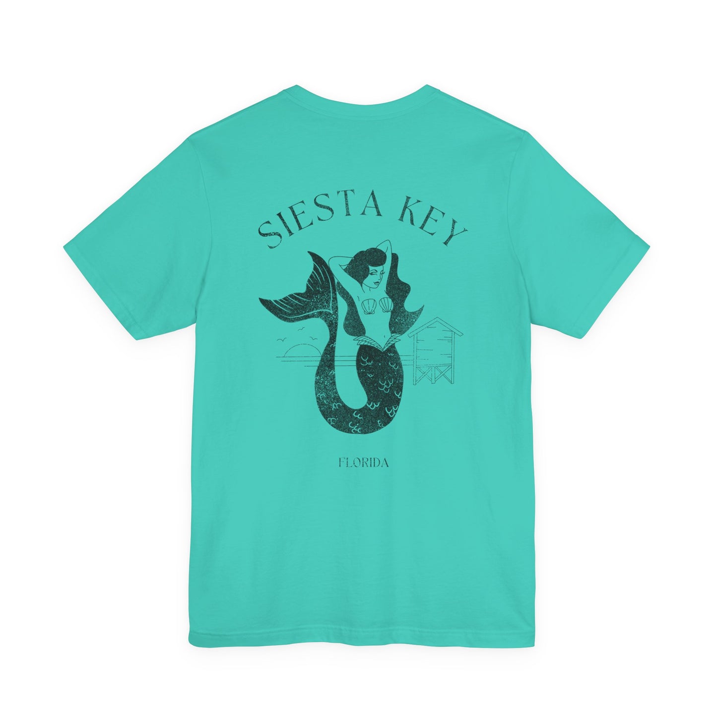 Siesta Key Mermaid Tee - Beach Vibes T-Shirt for Ocean Lovers, Unisex Casual Wear, Summer Fashion, Vacation Outfit, Gift Idea