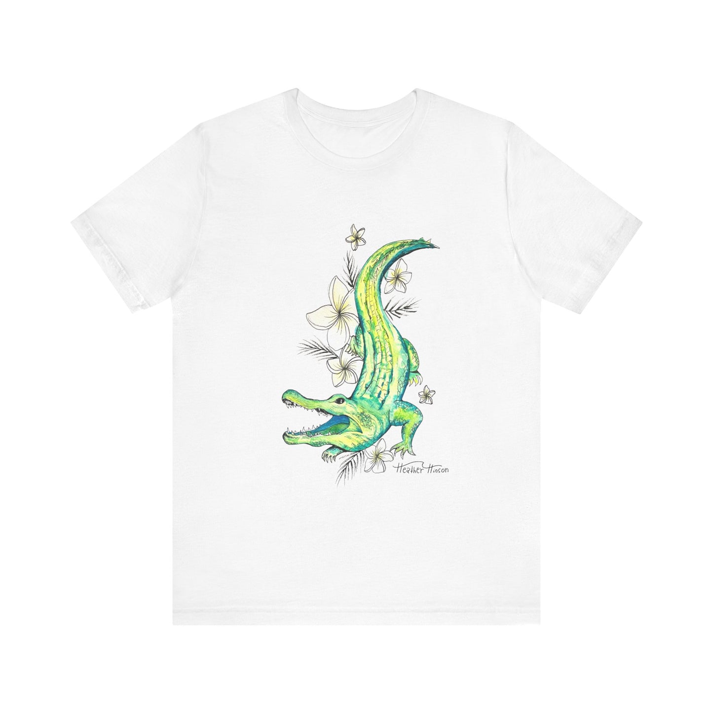 T-Shirt Florida Gator Watercolor Nature Wildlife Tee
