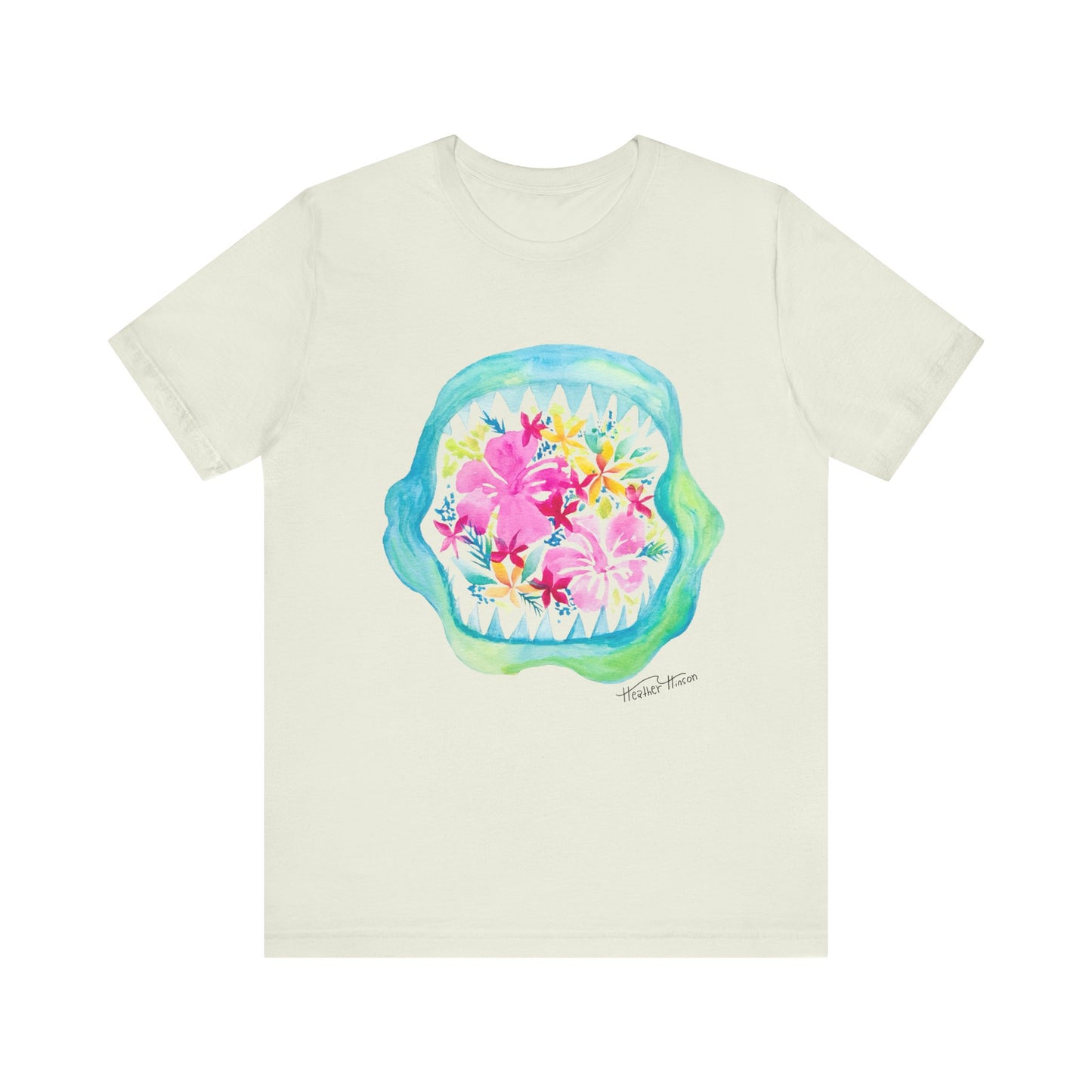 Shark Bite Bouquet Unisex Jersey Short Sleeve Tee