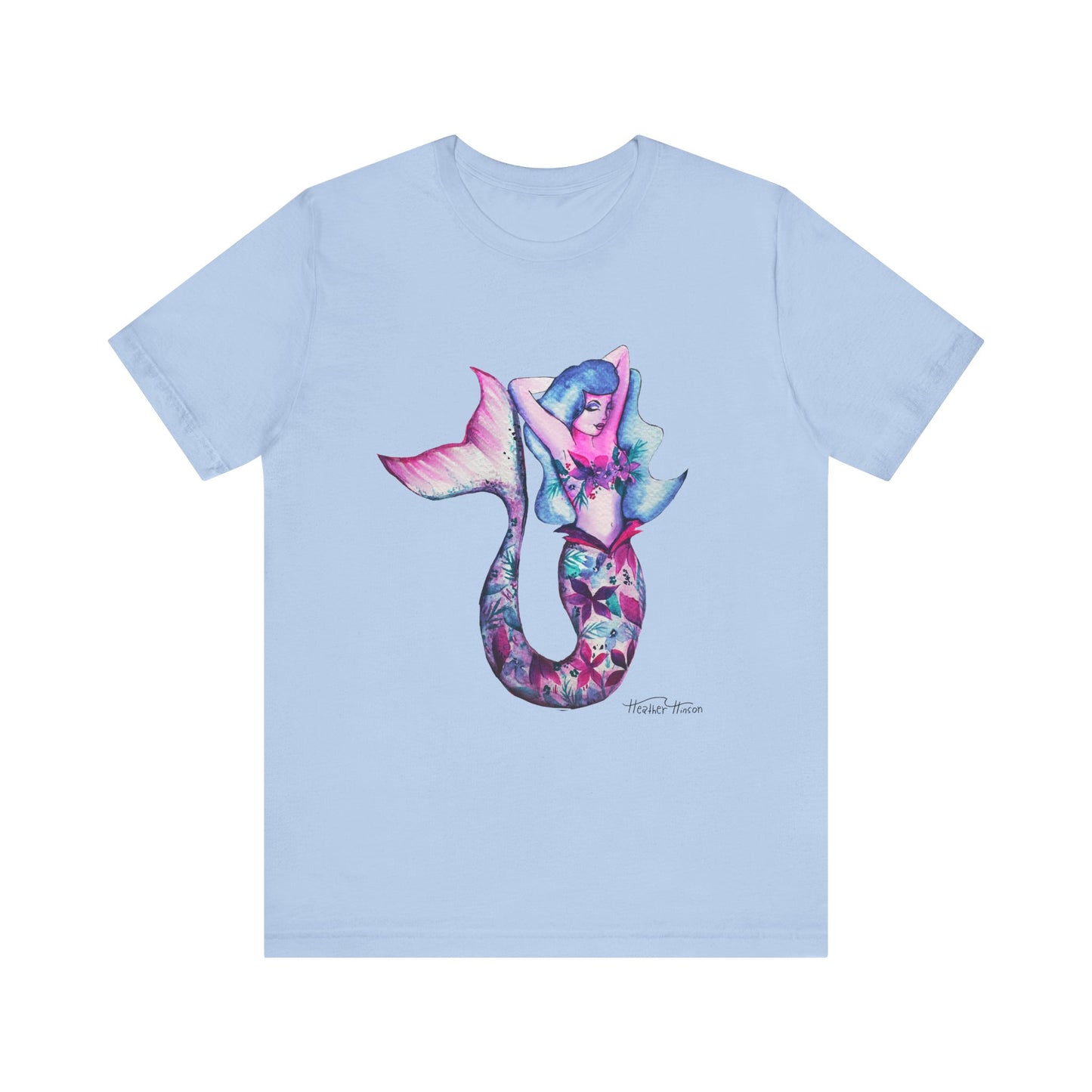 Mermaid Graphic Tee, Ocean Lover Shirt, Fantasy Apparel, Summer Vibes Tee, Gift for Her, Beachwear, Unisex T-Shirt