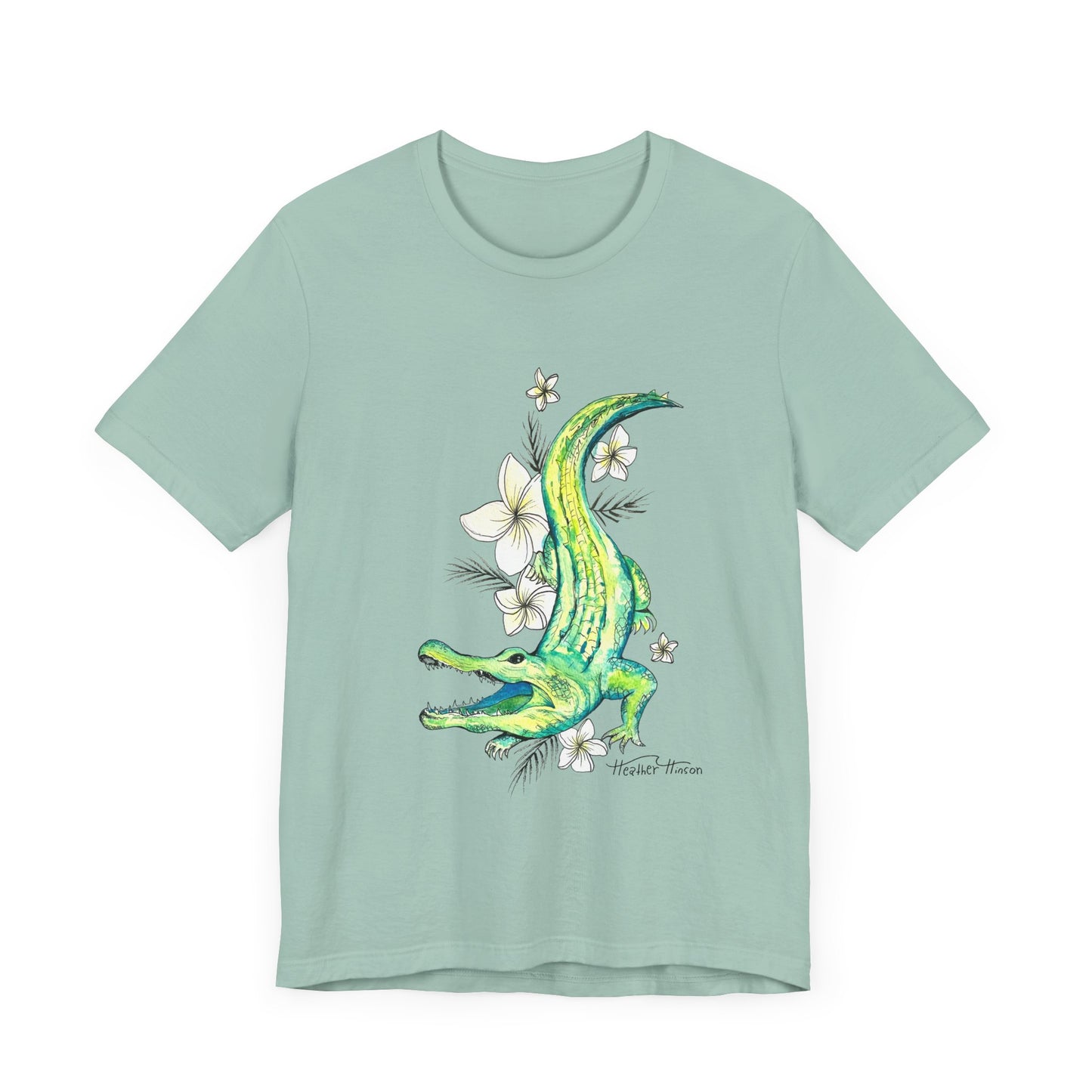 T-Shirt Florida Gator Watercolor Nature Wildlife Tee