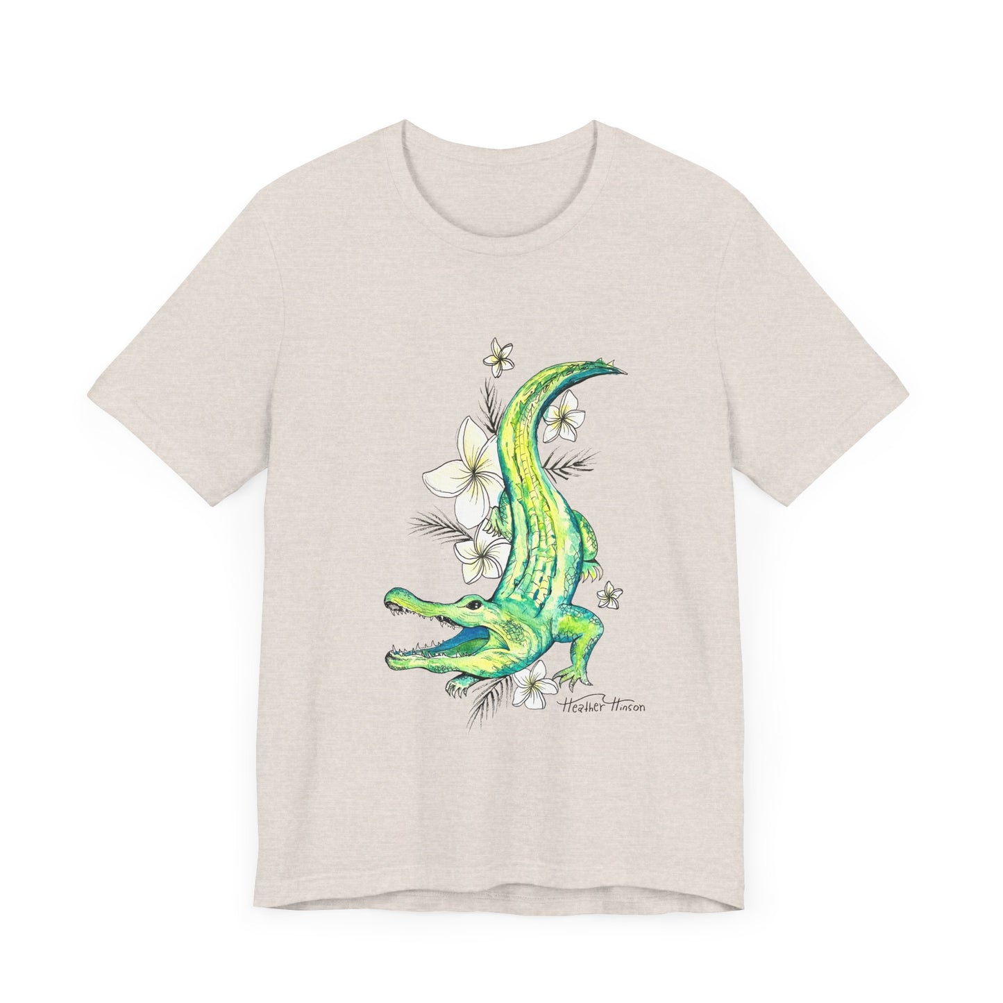 T-Shirt Florida Gator Watercolor Nature Wildlife Tee