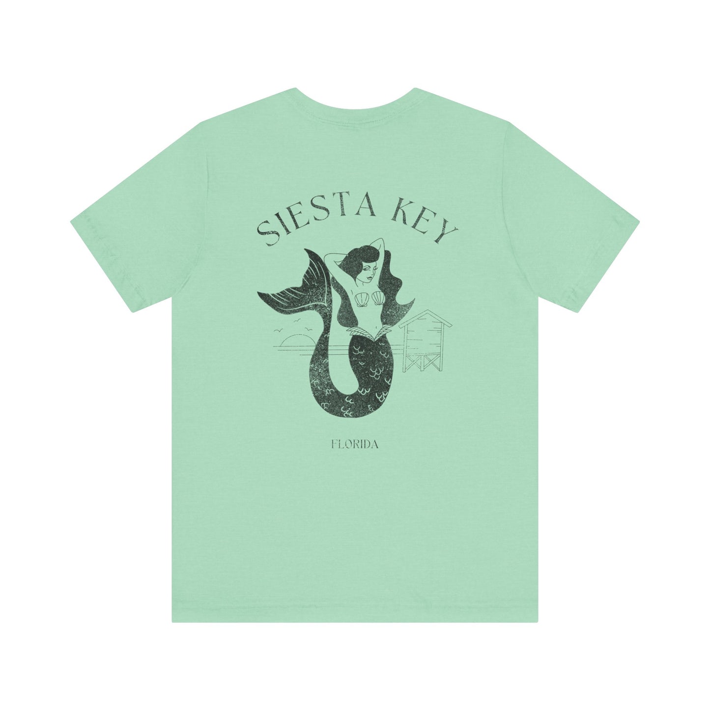 Siesta Key Mermaid Tee - Beach Vibes T-Shirt for Ocean Lovers, Unisex Casual Wear, Summer Fashion, Vacation Outfit, Gift Idea