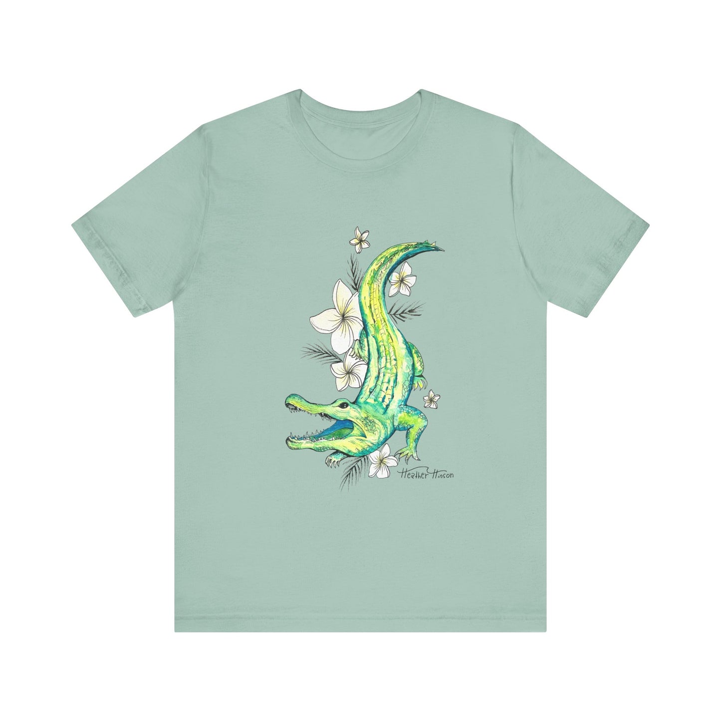 T-Shirt Florida Gator Watercolor Nature Wildlife Tee