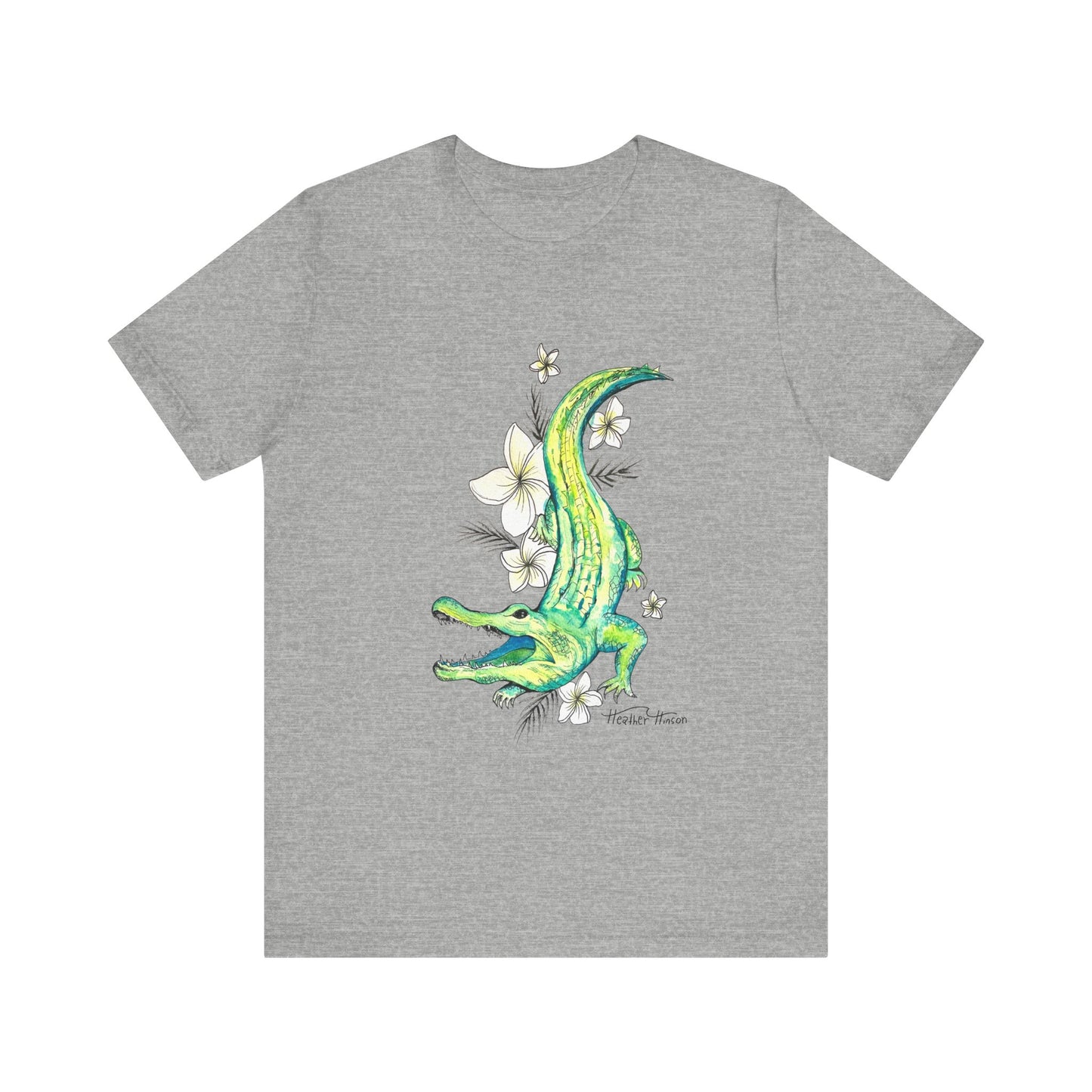 T-Shirt Florida Gator Watercolor Nature Wildlife Tee