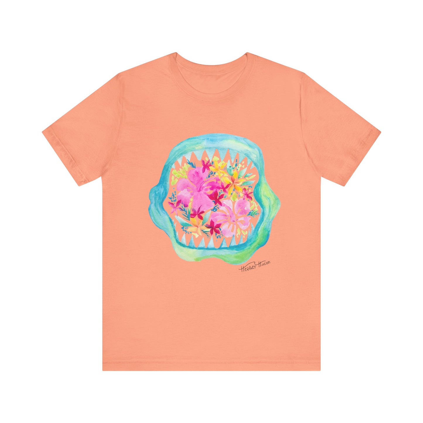 Shark Bite Bouquet Unisex Jersey Short Sleeve Tee