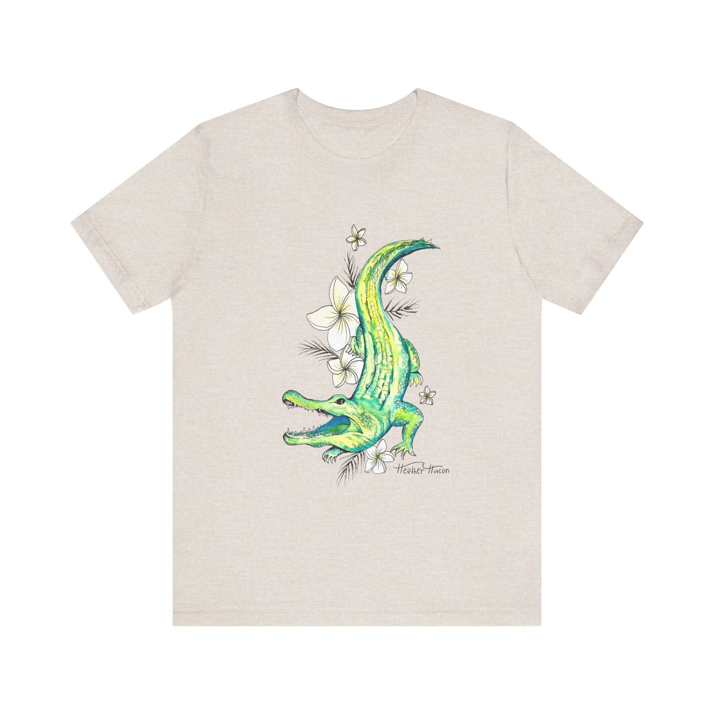 T-Shirt Florida Gator Watercolor Nature Wildlife Tee