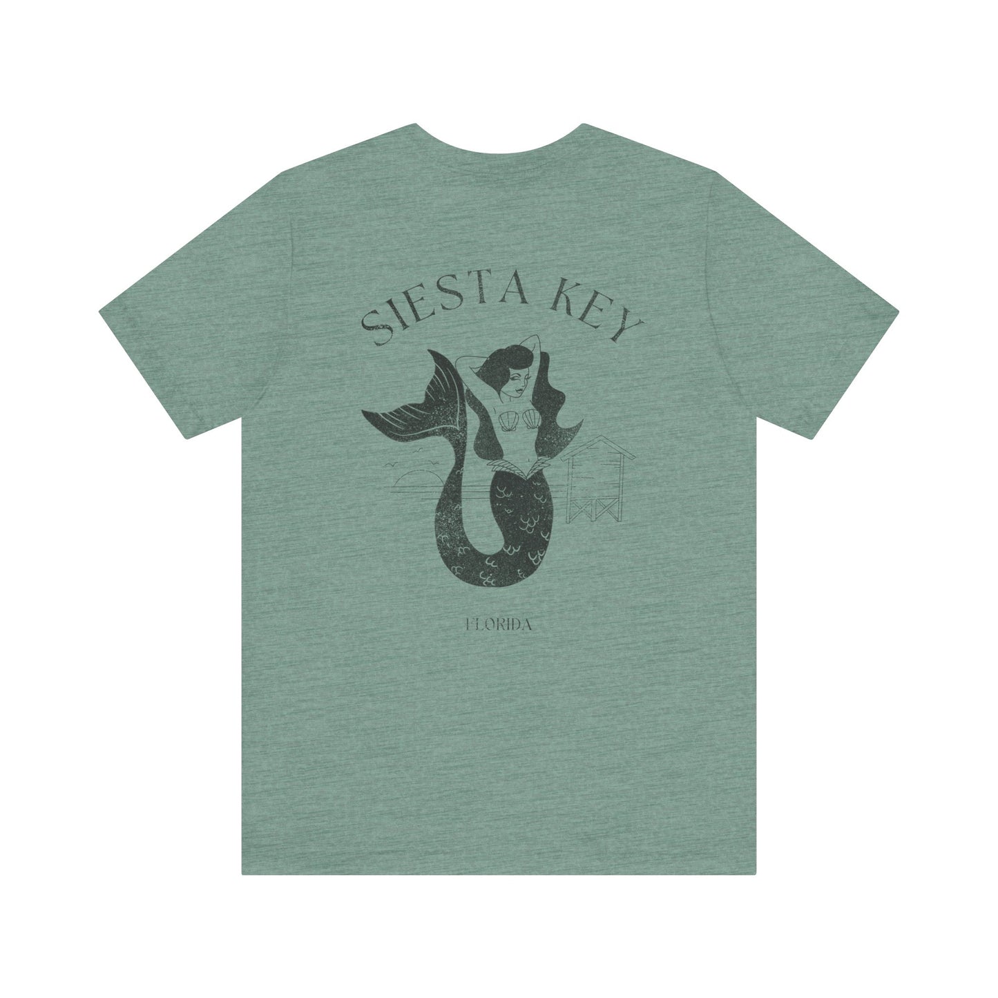 Siesta Key Mermaid Tee - Beach Vibes T-Shirt for Ocean Lovers, Unisex Casual Wear, Summer Fashion, Vacation Outfit, Gift Idea