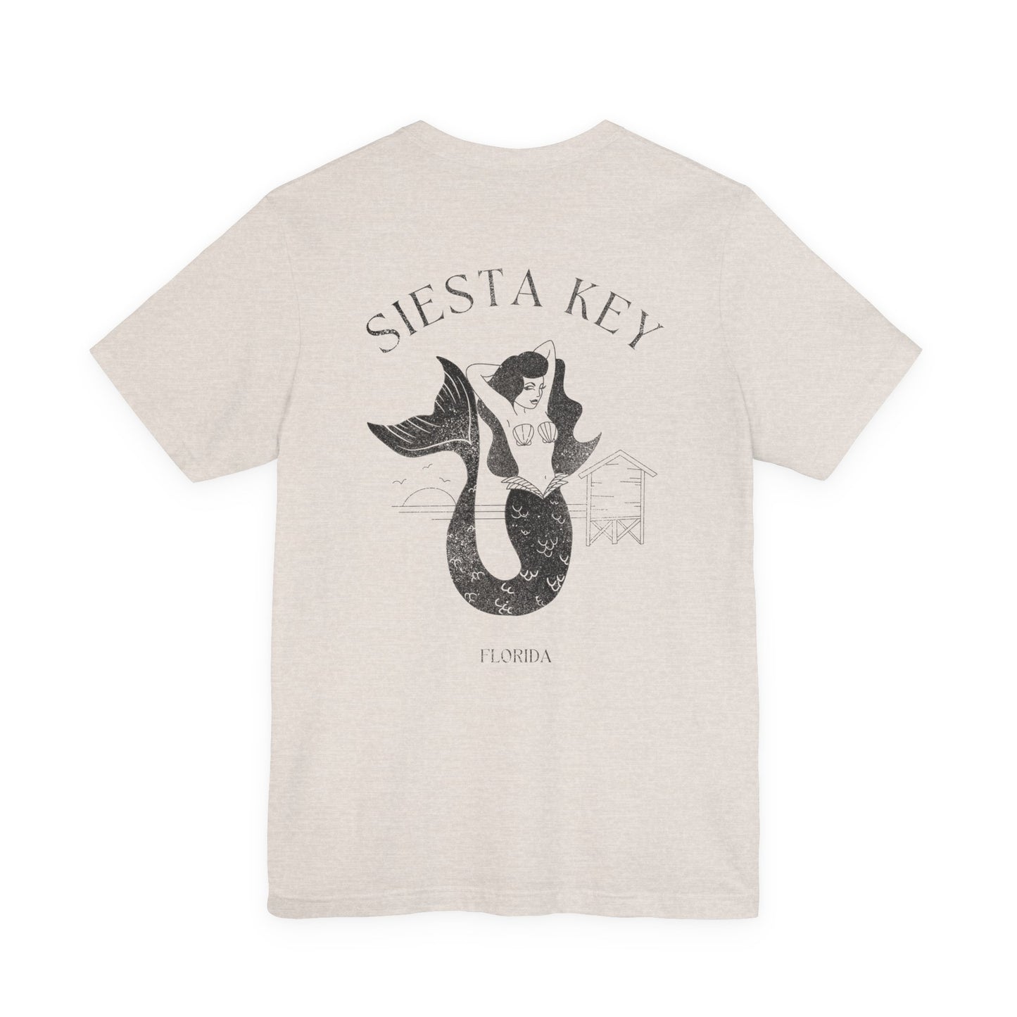 Siesta Key Mermaid Tee - Beach Vibes T-Shirt for Ocean Lovers, Unisex Casual Wear, Summer Fashion, Vacation Outfit, Gift Idea