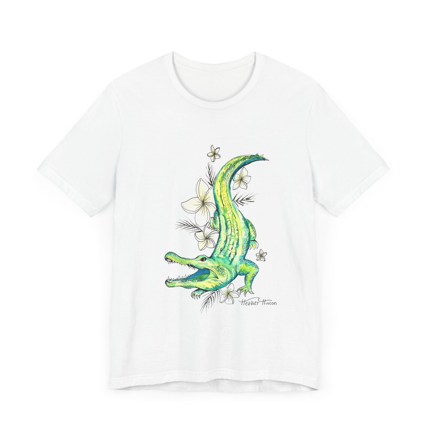 T-Shirt Florida Gator Watercolor Nature Wildlife Tee