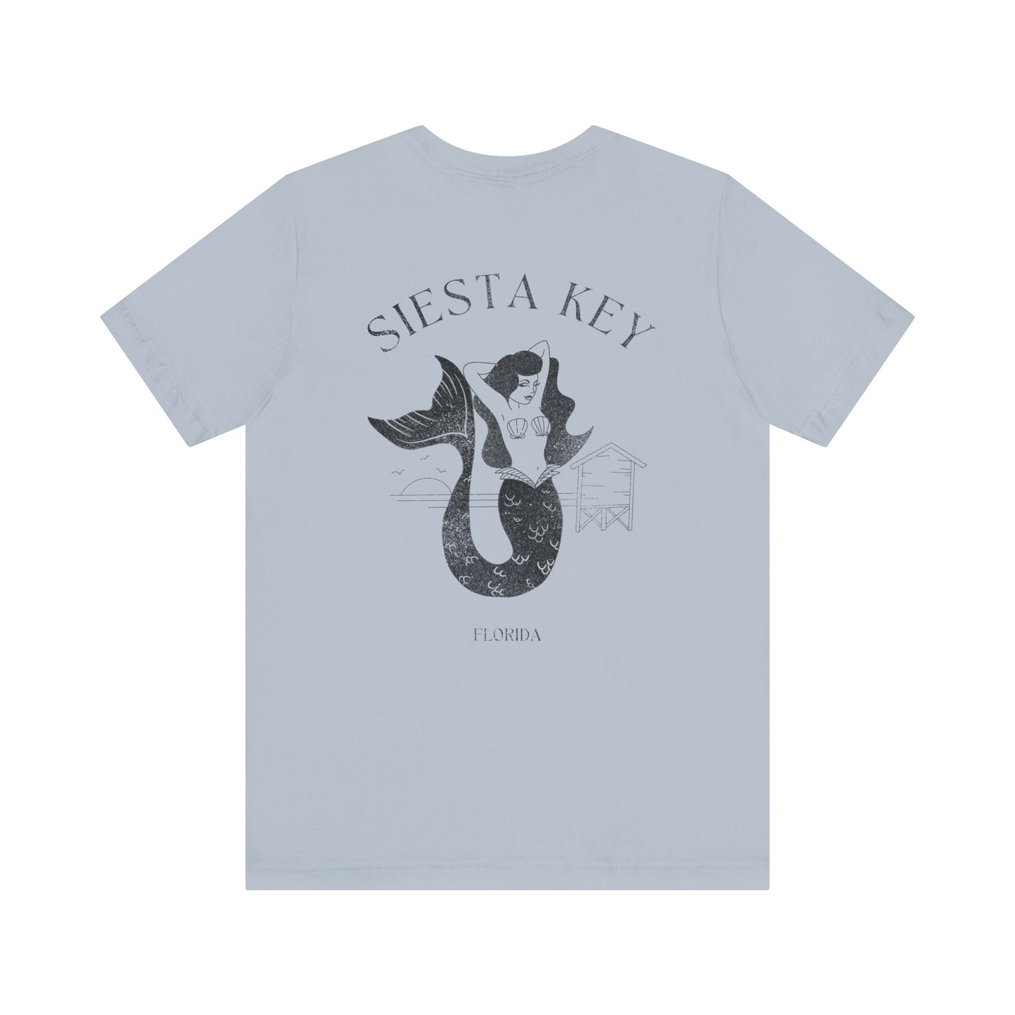 Siesta Key Mermaid Tee - Beach Vibes T-Shirt for Ocean Lovers, Unisex Casual Wear, Summer Fashion, Vacation Outfit, Gift Idea