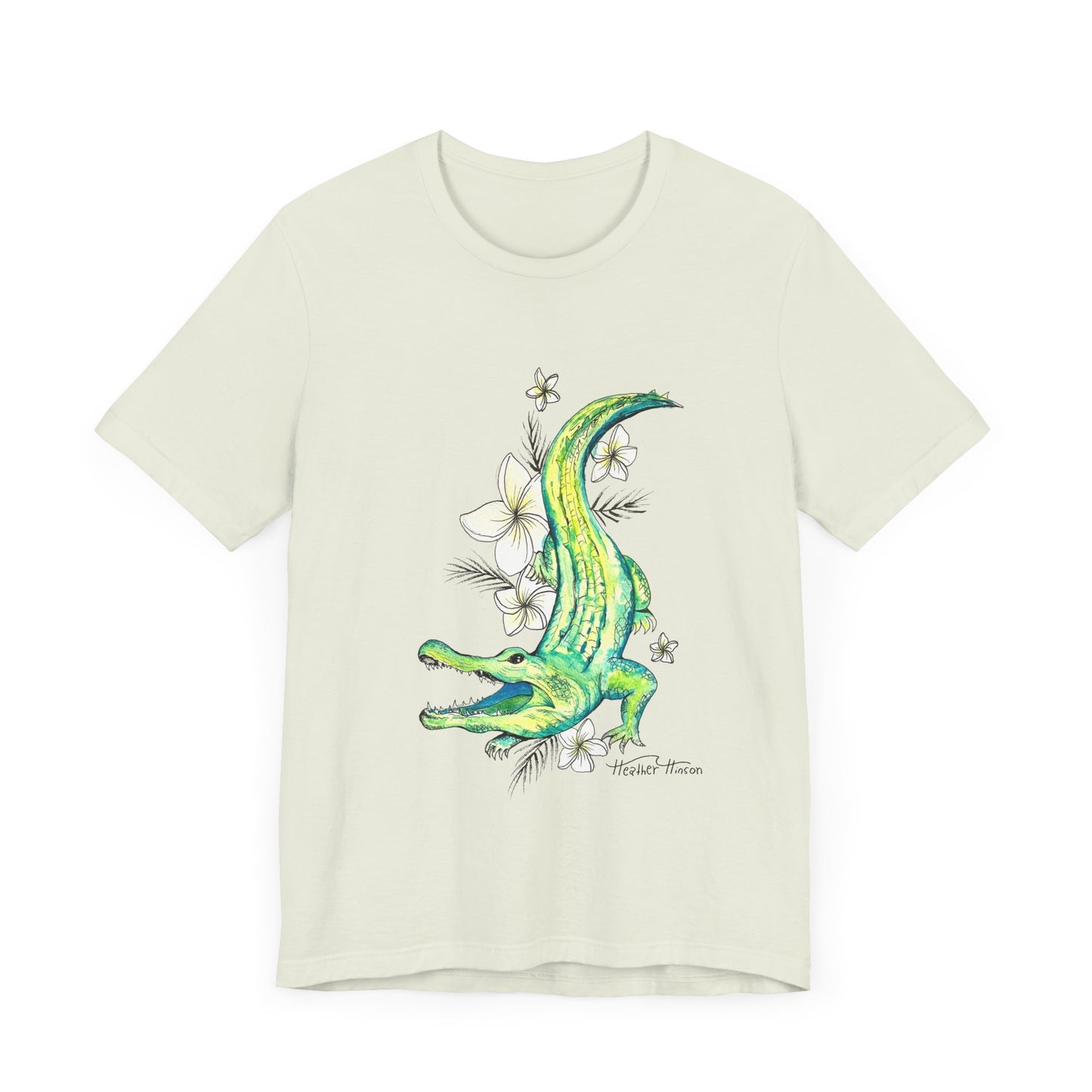 T-Shirt Florida Gator Watercolor Nature Wildlife Tee