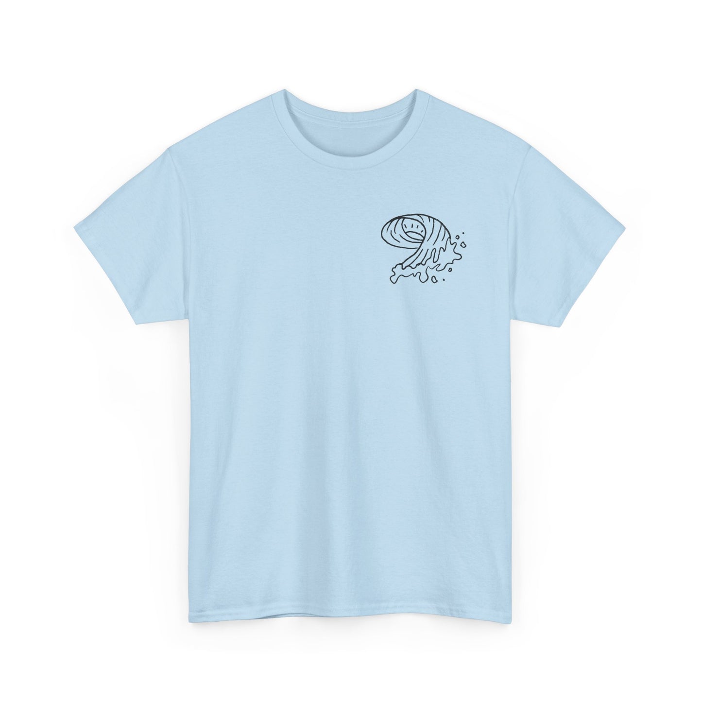sun and wave doodle t shirt