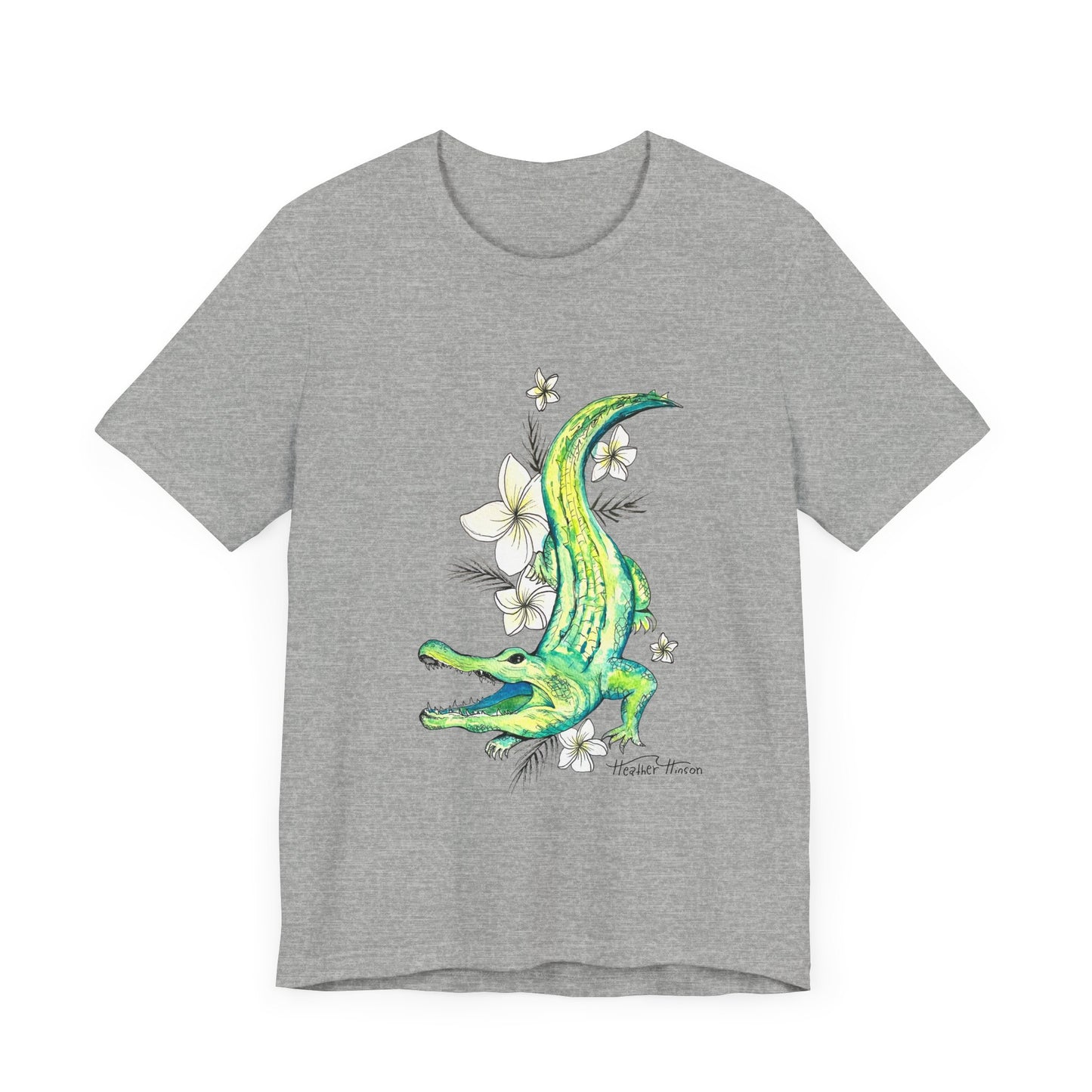 T-Shirt Florida Gator Watercolor Nature Wildlife Tee