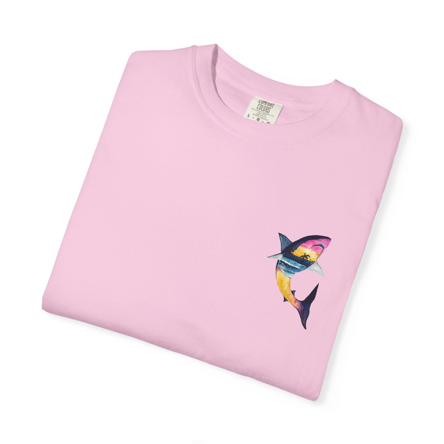 Vibrant Shark Graphic Tee, Relaxed Fit T-Shirt for Ocean Lovers, Summer Beachwear, Gift for Surfers, Nautical Inspired Apparel