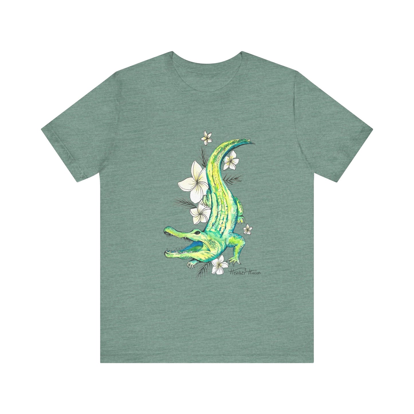 T-Shirt Florida Gator Watercolor Nature Wildlife Tee