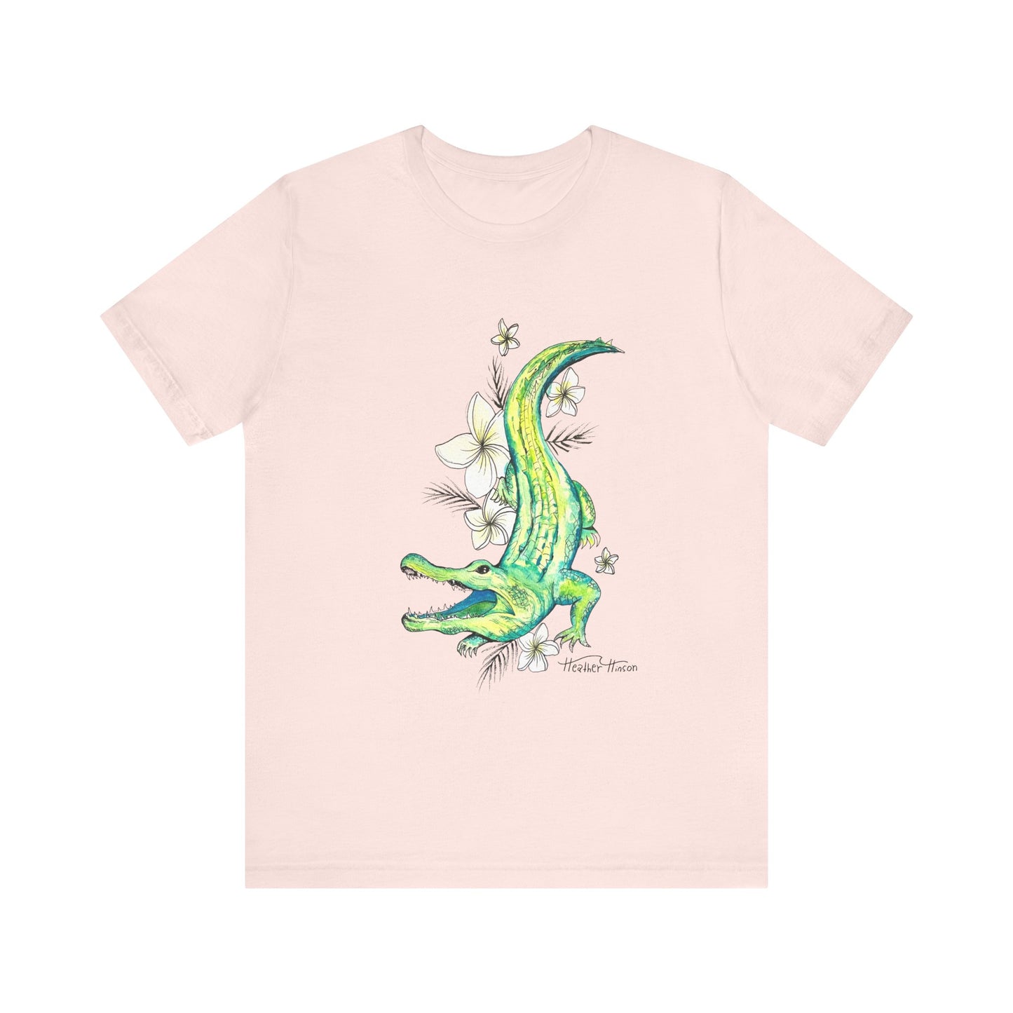 T-Shirt Florida Gator Watercolor Nature Wildlife Tee