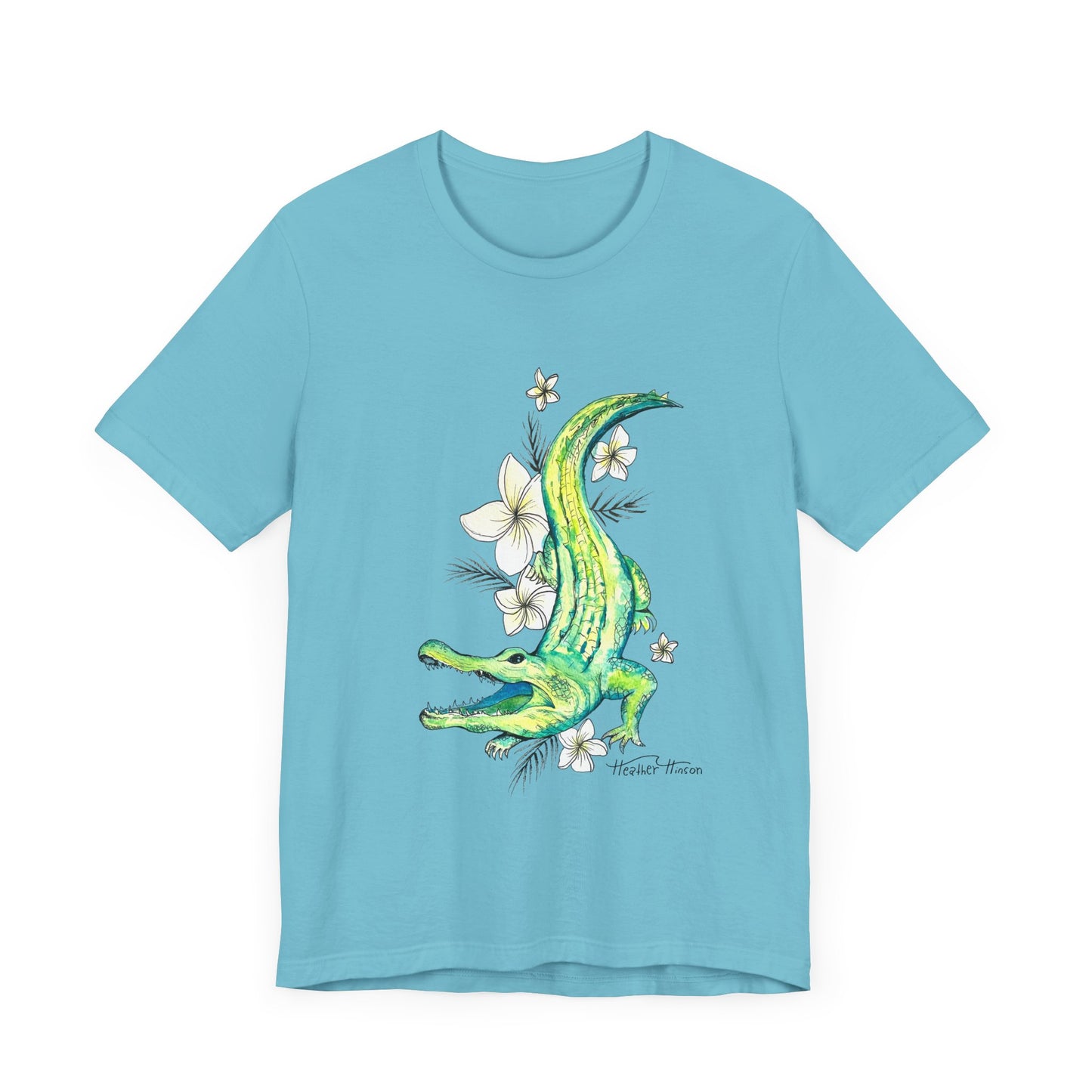 T-Shirt Florida Gator Watercolor Nature Wildlife Tee