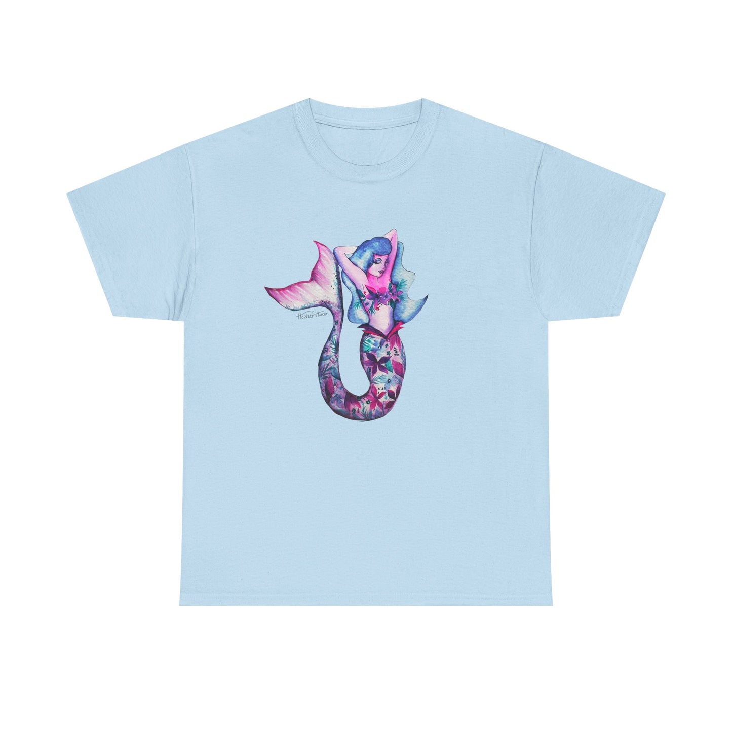 Tropical Sailfish Unisex Tee - Ocean and Floral Design