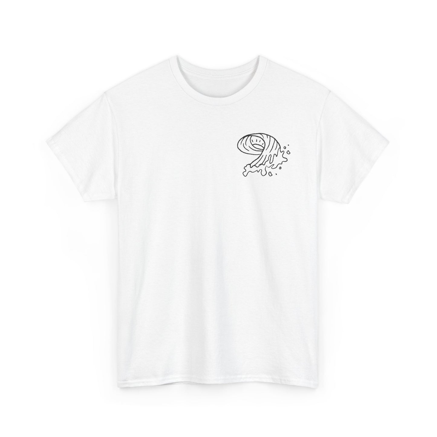 sun and wave doodle t shirt