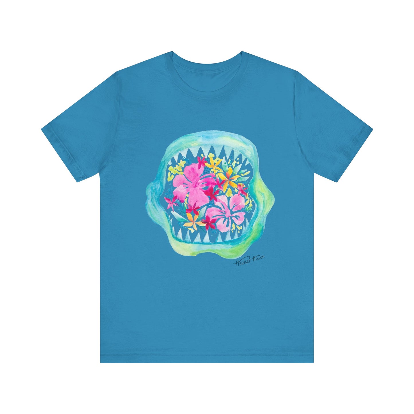 Shark Bite Bouquet Unisex Jersey Short Sleeve Tee