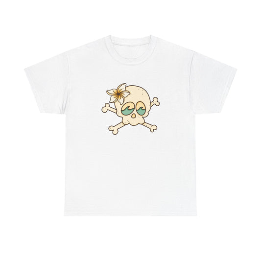 Beach Bum Unisex Tee - Skull and Wave Design