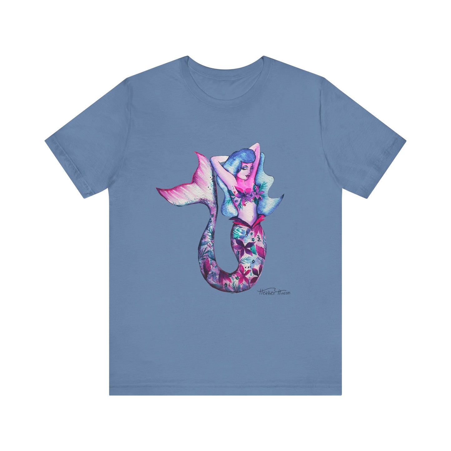 Mermaid Graphic Tee, Ocean Lover Shirt, Fantasy Apparel, Summer Vibes Tee, Gift for Her, Beachwear, Unisex T-Shirt