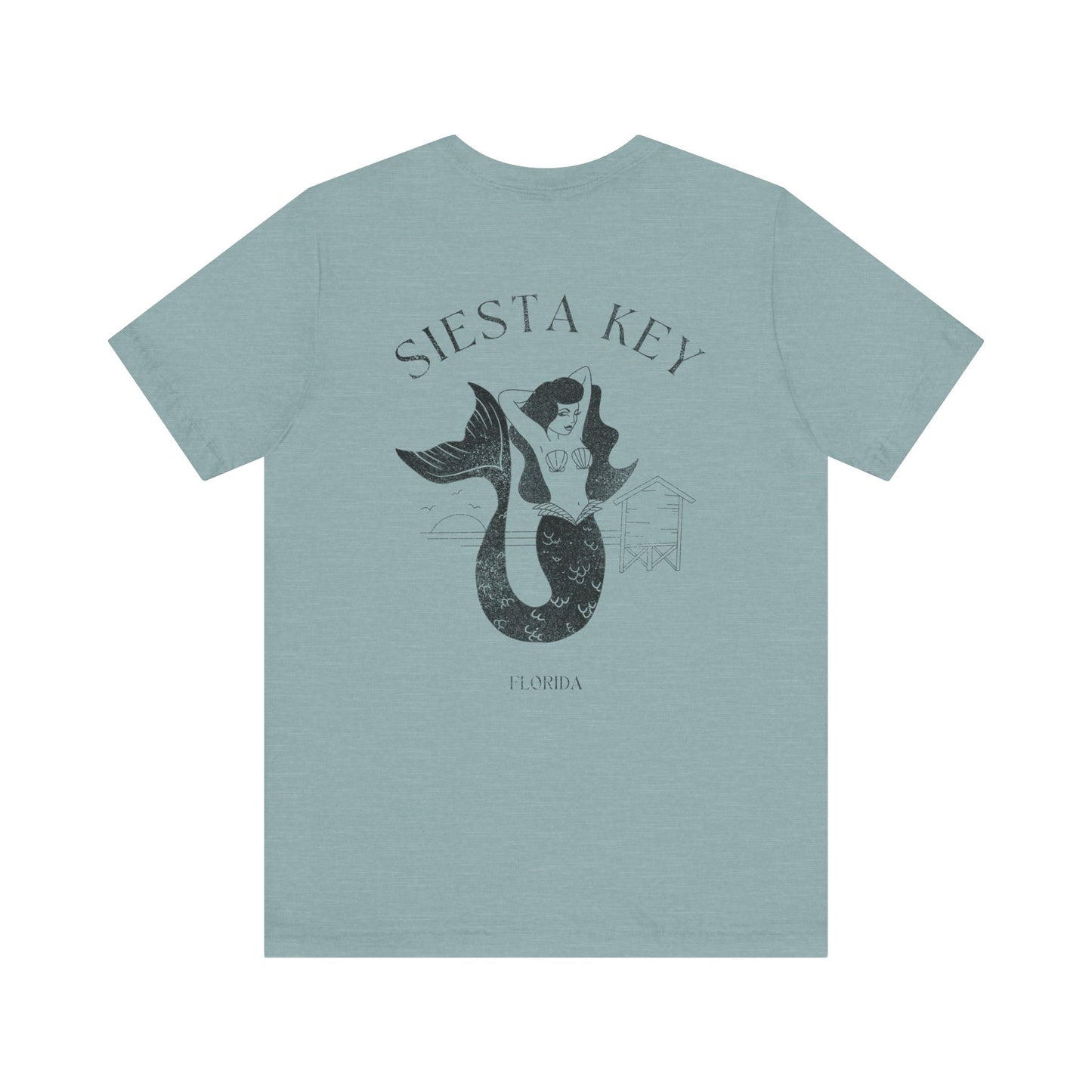 Siesta Key Mermaid Tee - Beach Vibes T-Shirt for Ocean Lovers, Unisex Casual Wear, Summer Fashion, Vacation Outfit, Gift Idea