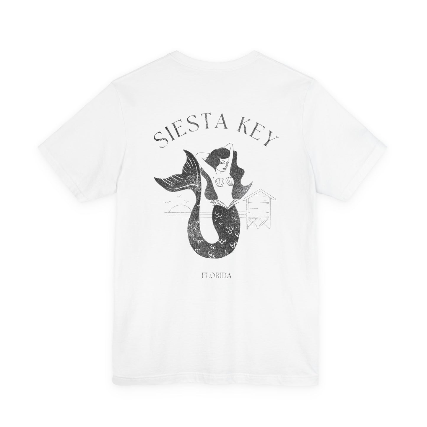 Siesta Key Mermaid Tee - Beach Vibes T-Shirt for Ocean Lovers, Unisex Casual Wear, Summer Fashion, Vacation Outfit, Gift Idea