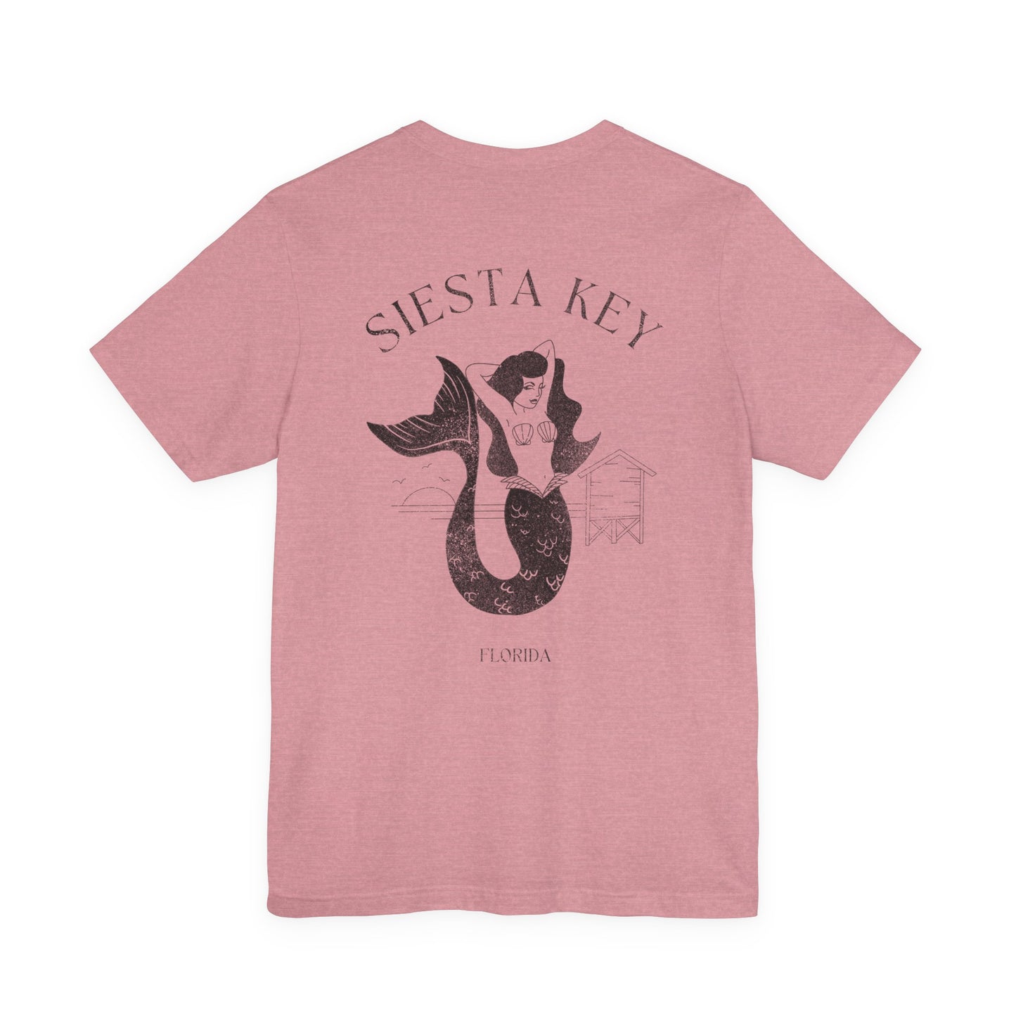 Siesta Key Mermaid Tee - Beach Vibes T-Shirt for Ocean Lovers, Unisex Casual Wear, Summer Fashion, Vacation Outfit, Gift Idea