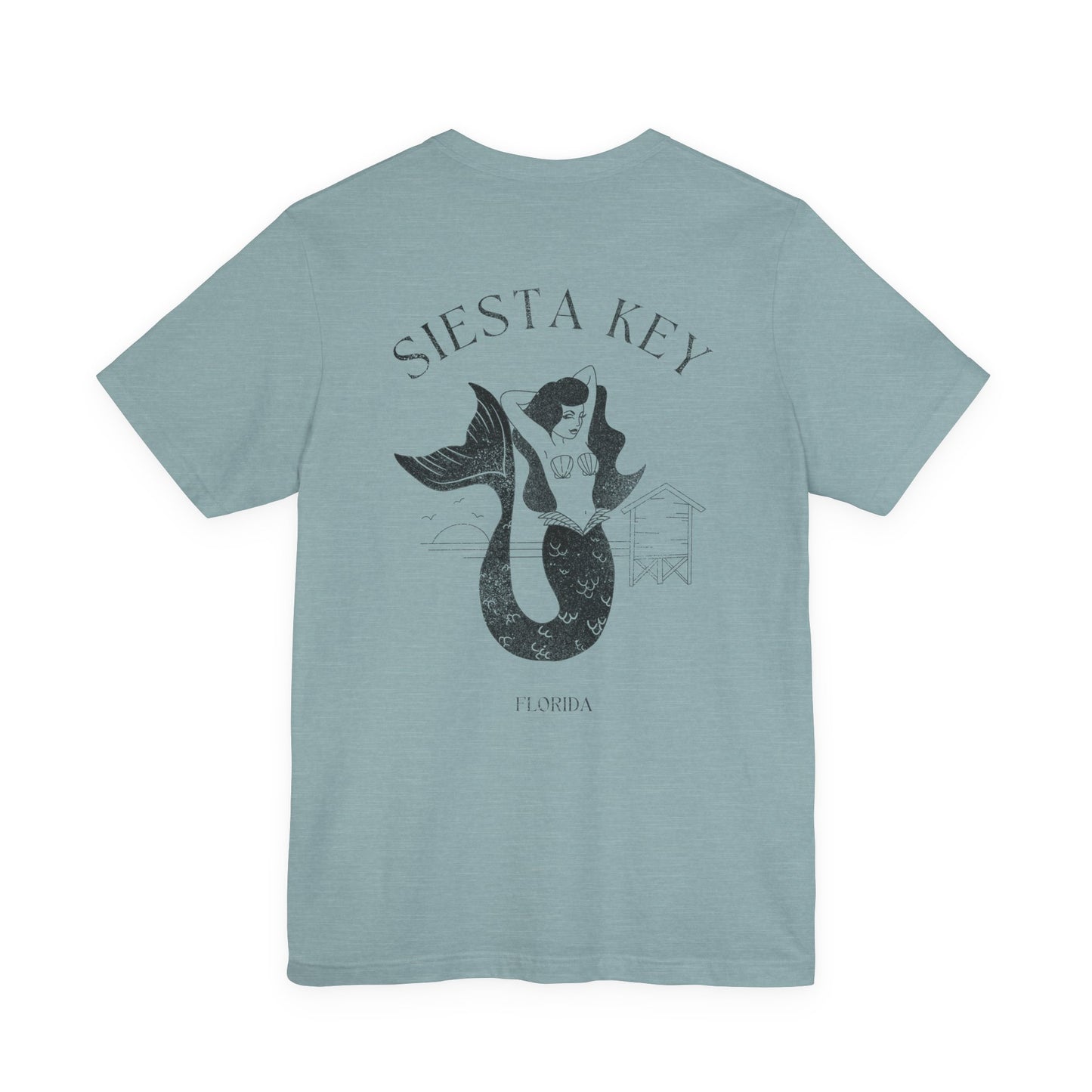Siesta Key Mermaid Tee - Beach Vibes T-Shirt for Ocean Lovers, Unisex Casual Wear, Summer Fashion, Vacation Outfit, Gift Idea