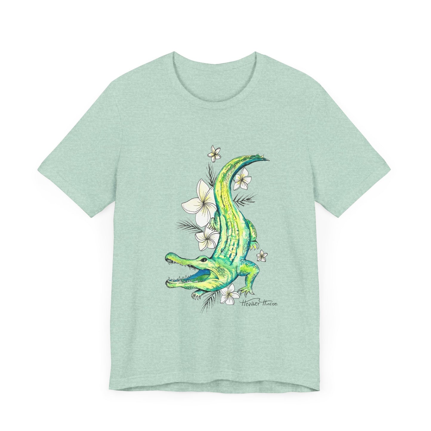 T-Shirt Florida Gator Watercolor Nature Wildlife Tee