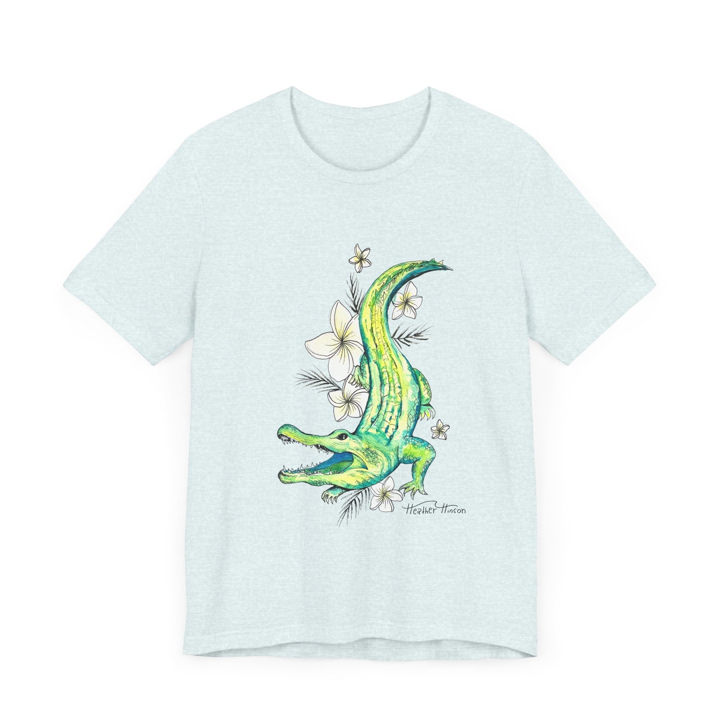 T-Shirt Florida Gator Watercolor Nature Wildlife Tee
