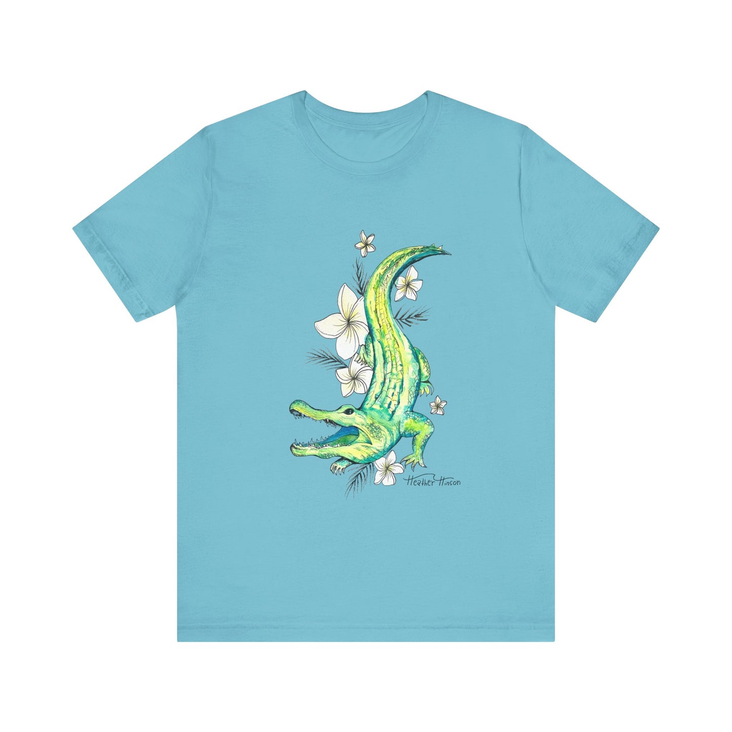 T-Shirt Florida Gator Watercolor Nature Wildlife Tee