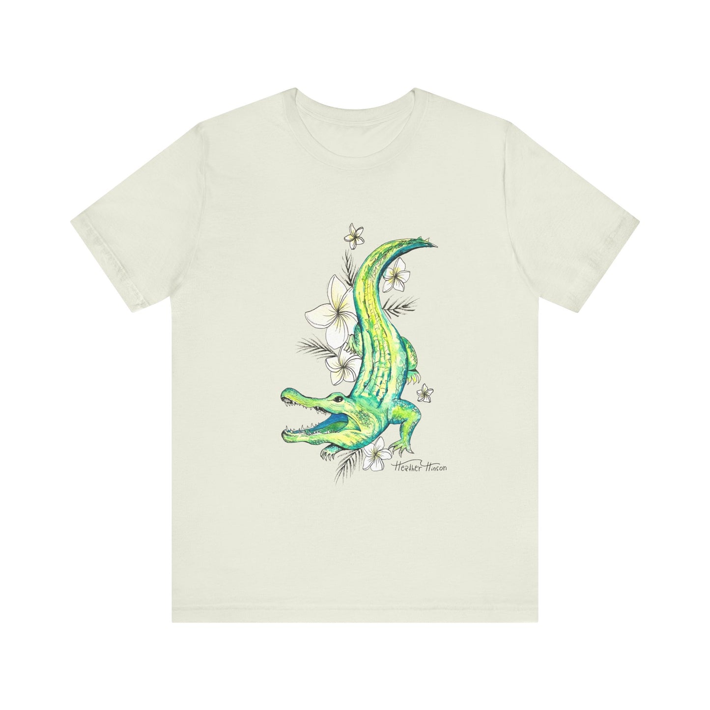 T-Shirt Florida Gator Watercolor Nature Wildlife Tee
