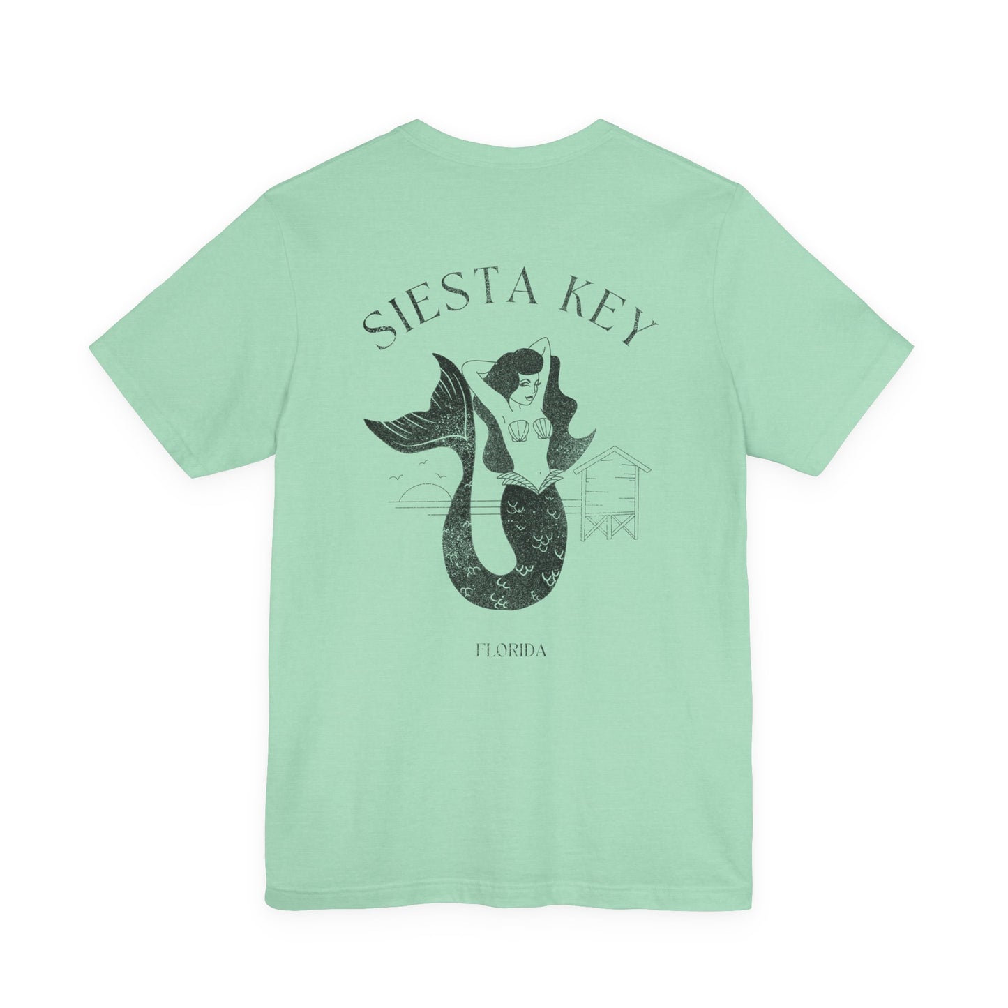 Siesta Key Mermaid Tee - Beach Vibes T-Shirt for Ocean Lovers, Unisex Casual Wear, Summer Fashion, Vacation Outfit, Gift Idea