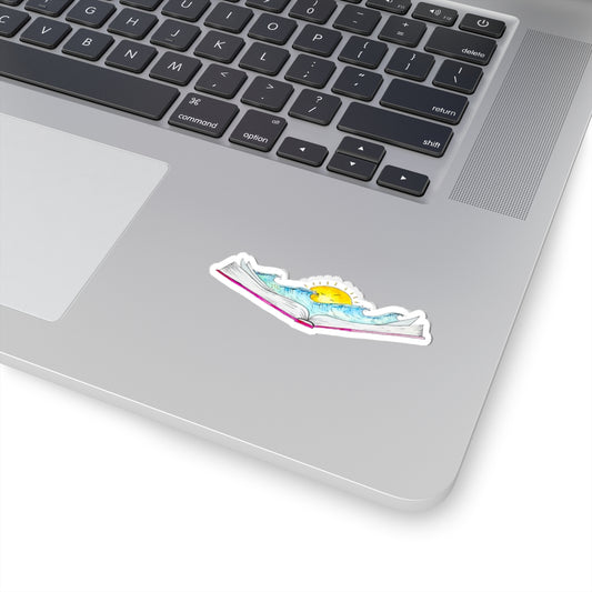 Beach Book Lover Stickers